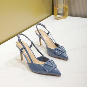 Valentino women's blue heels